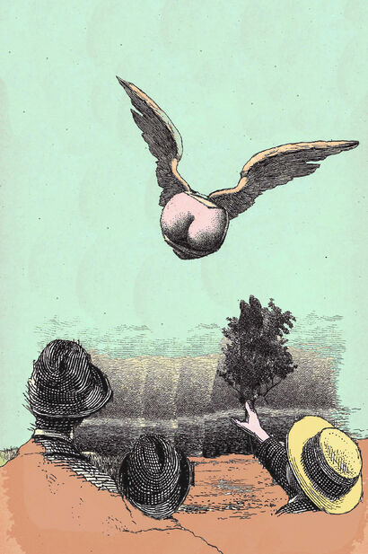 What do angels dream about? - a Digital Graphics and Cartoon Artowrk by JOSE LUIS LARGO